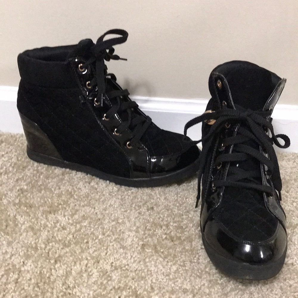 HRH Black Black Sneaker Boots